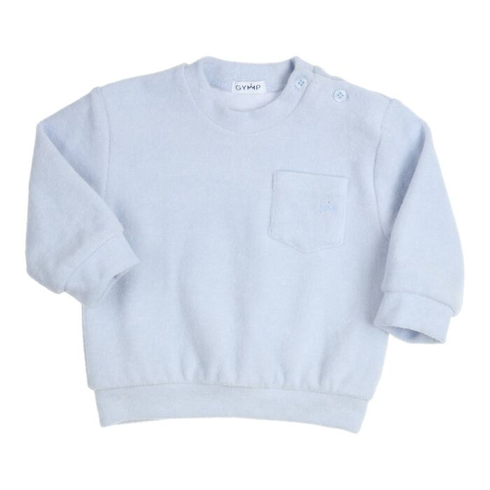 Gymp boys badstof sweater licht blauw