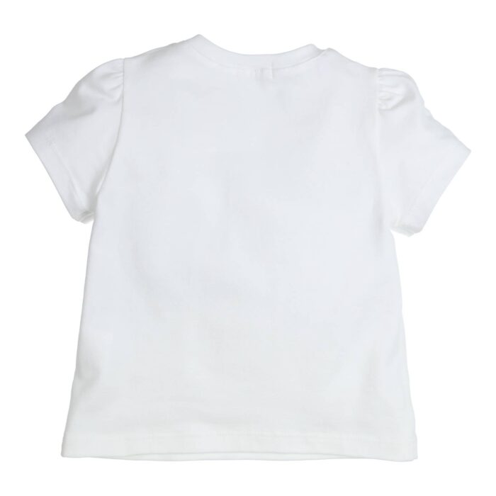 Gymp girls t-shirt '100%' wit/lila - Afbeelding 2