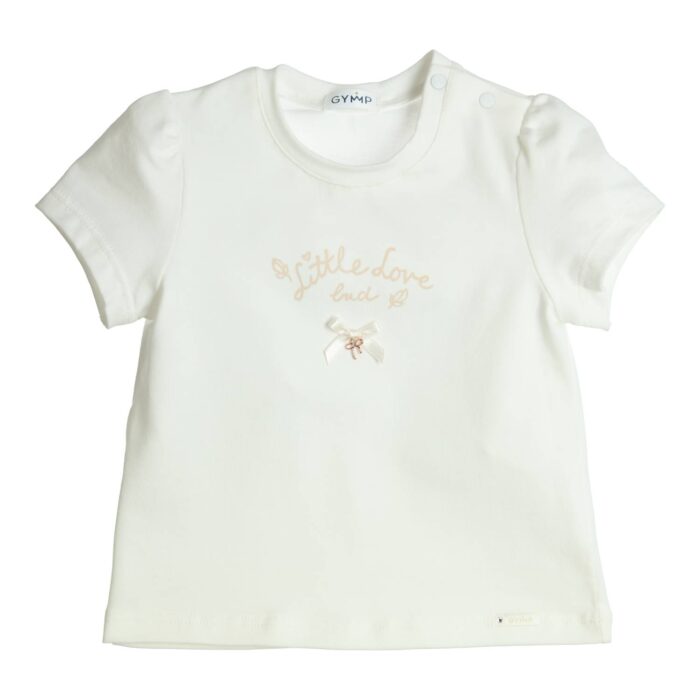 Gymp girls t-shirt 'little love' 5401 creme