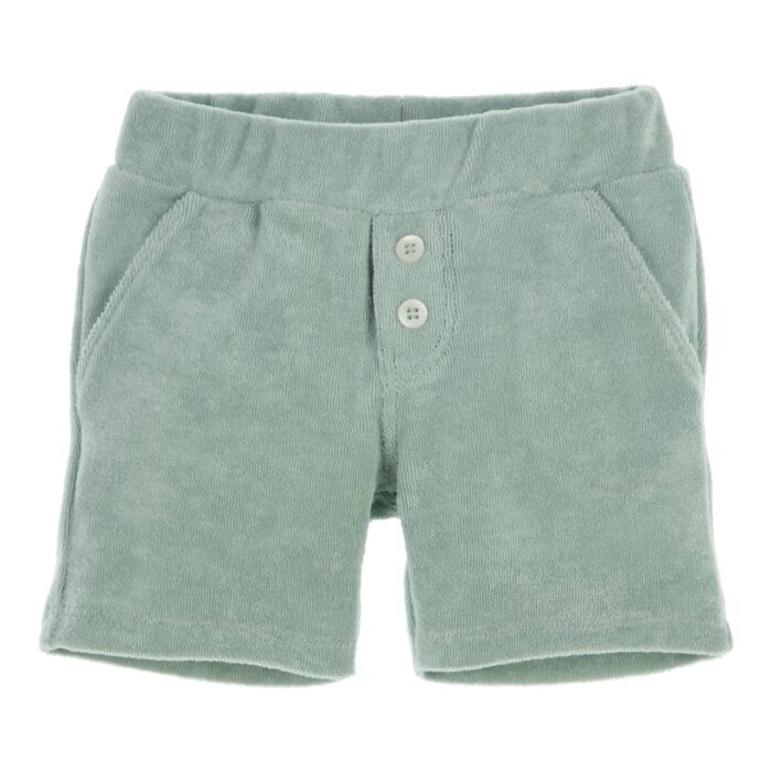 Gymp boys badstof short mint