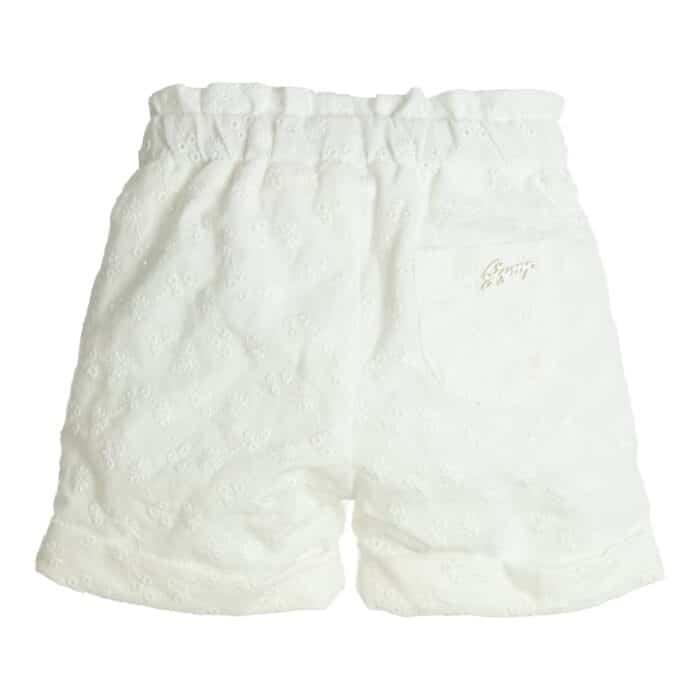 Gymp girls shortje broderie 5297 creme - Afbeelding 2