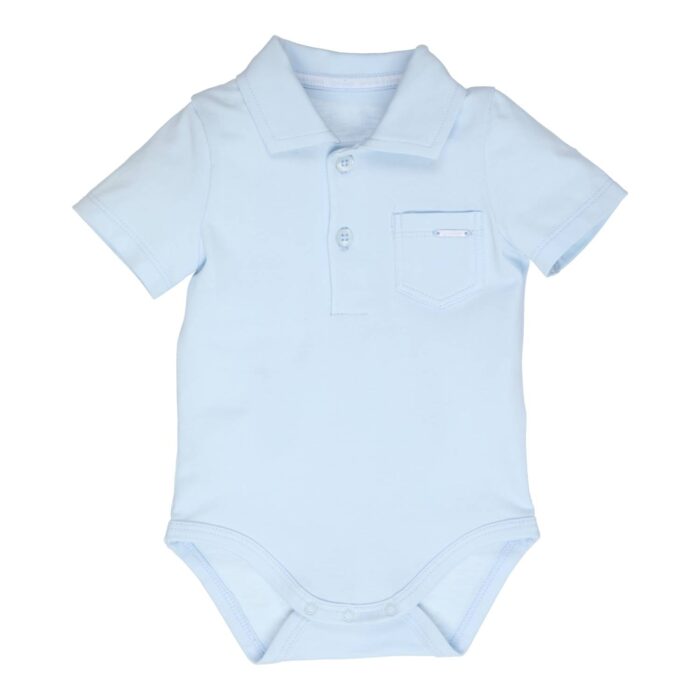 Gymp boys polo romper licht blauw