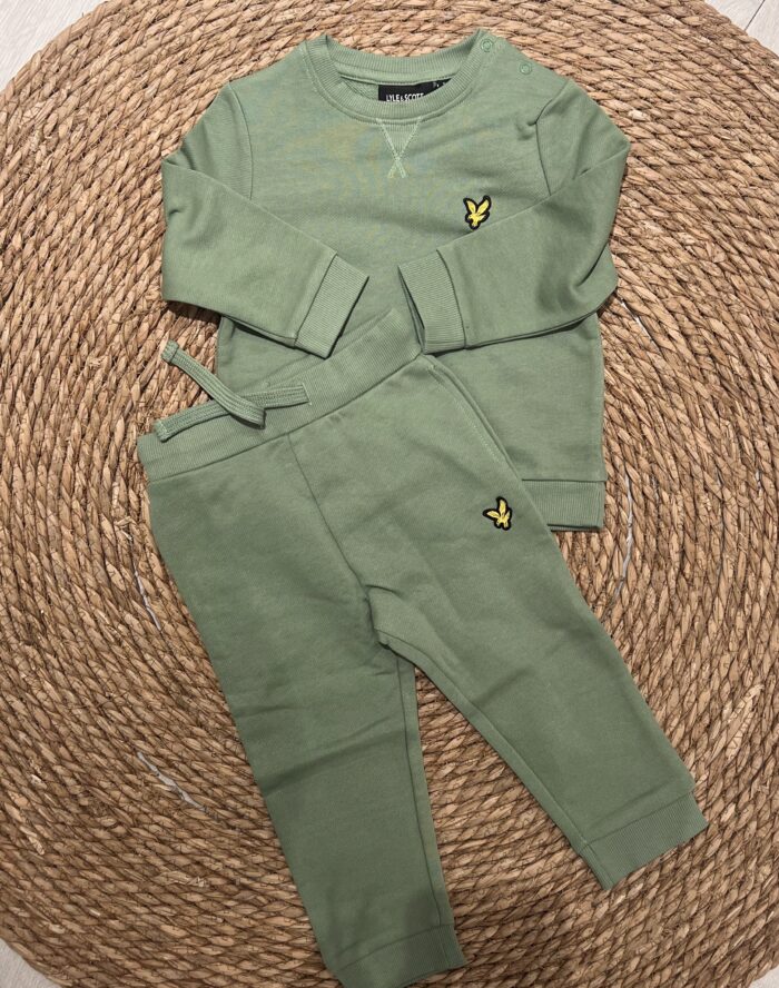 Lyle & Scott baby jogging pak smoke green