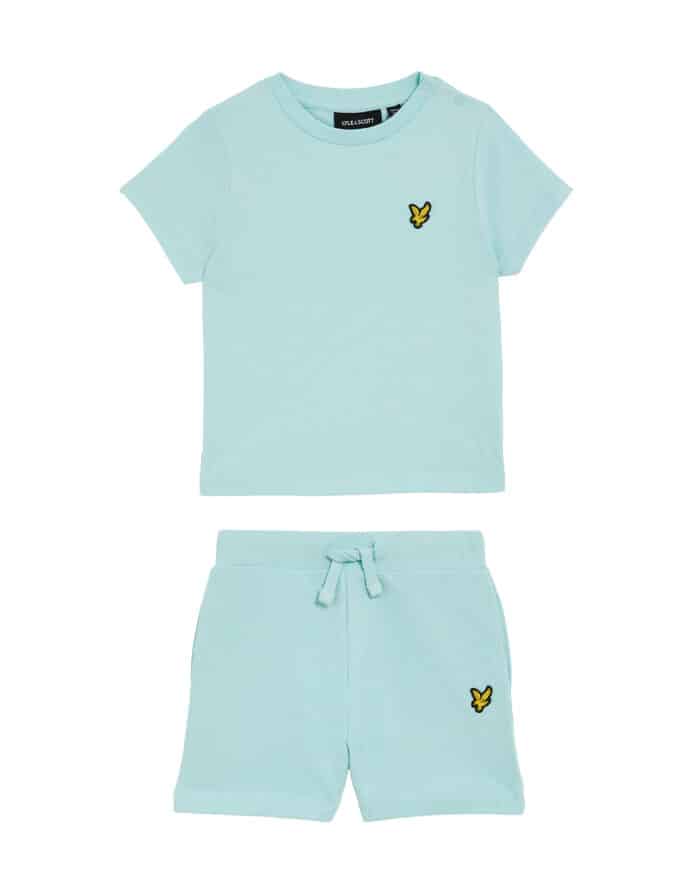 Lyle & Scott baby zomer set future blue