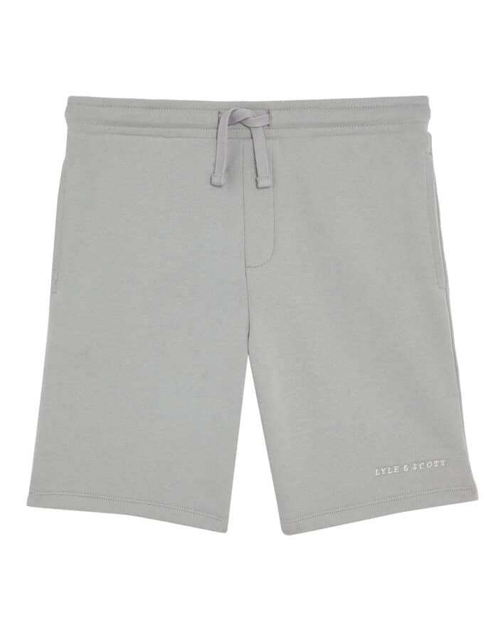 Lyle & Scott sweat short script grey melange